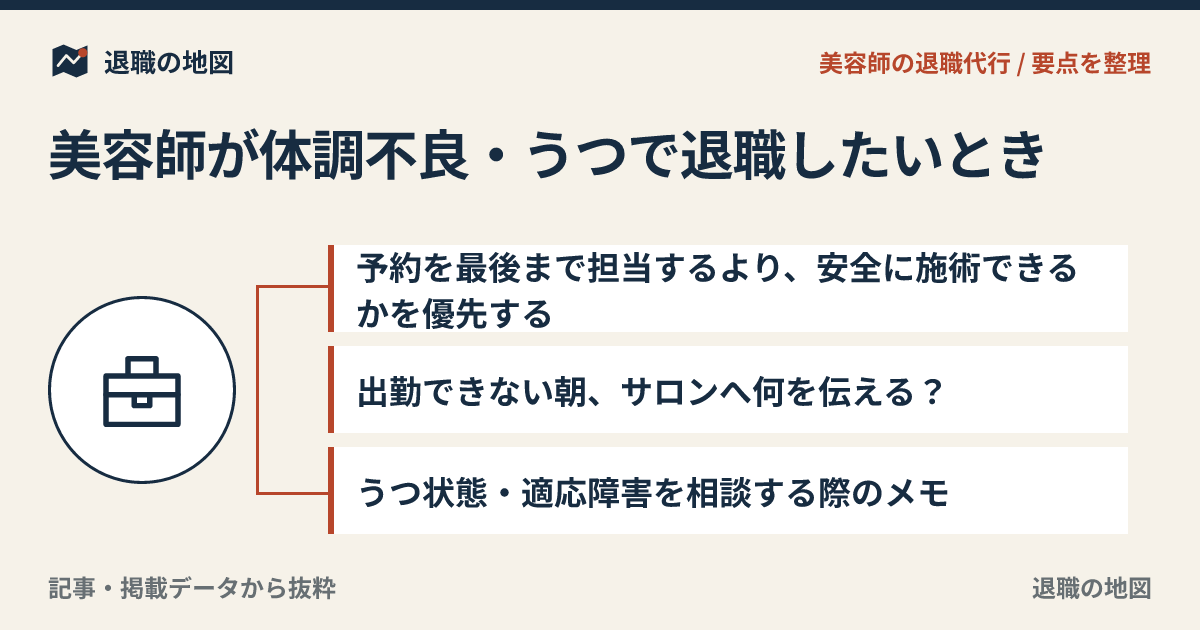 美容師が体調不良・うつで退職したいとき｜予約や指名より自分を守る