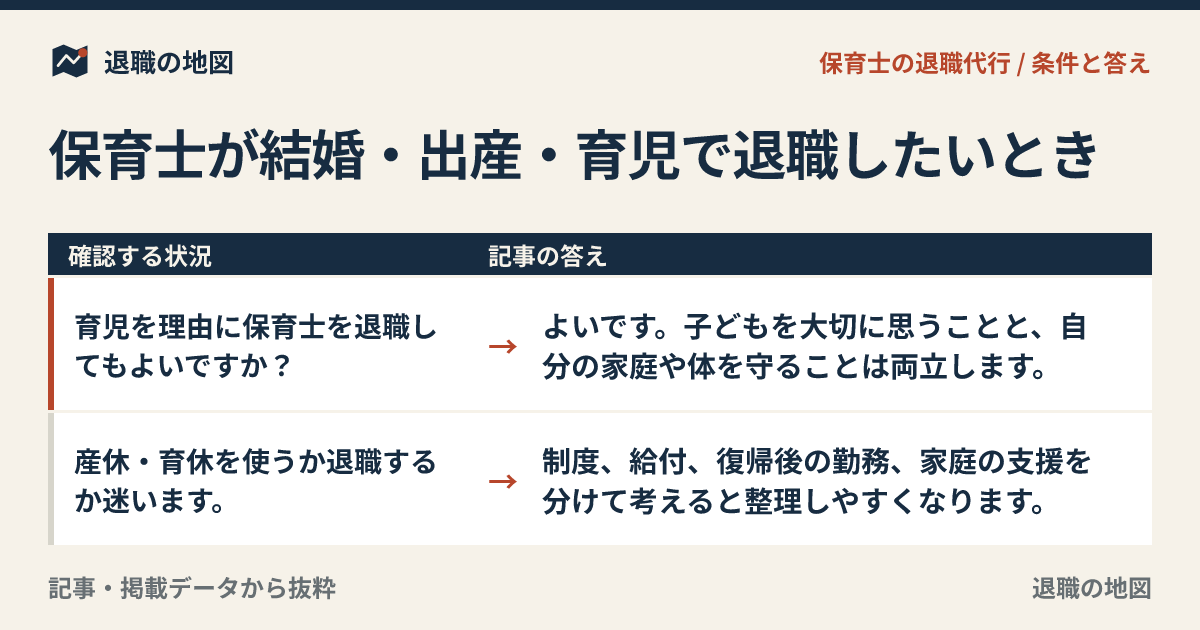 保育士が結婚・出産・育児で退職したいとき｜子どもを大切にしてきたあなたへ
