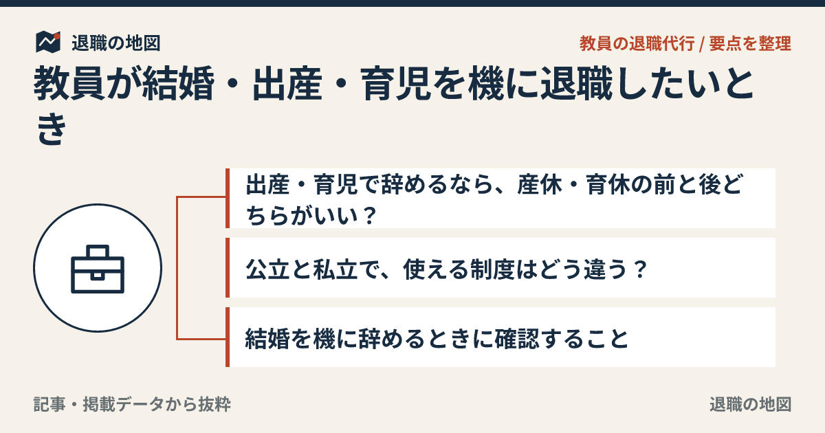 教員が結婚・出産・育児を機に退職したいとき｜自分を責めない整理